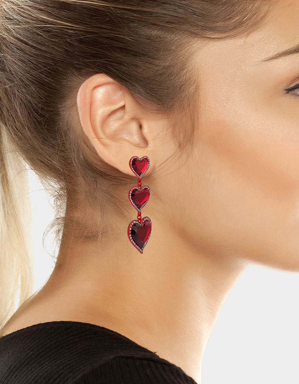 LOVE SPELL DROP EARRINGS RED - Image 5