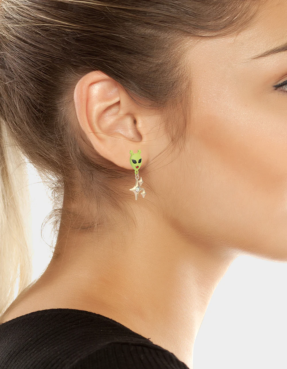 ALIEN MISMATCH DROP EARRINGS MULTI - Image 4