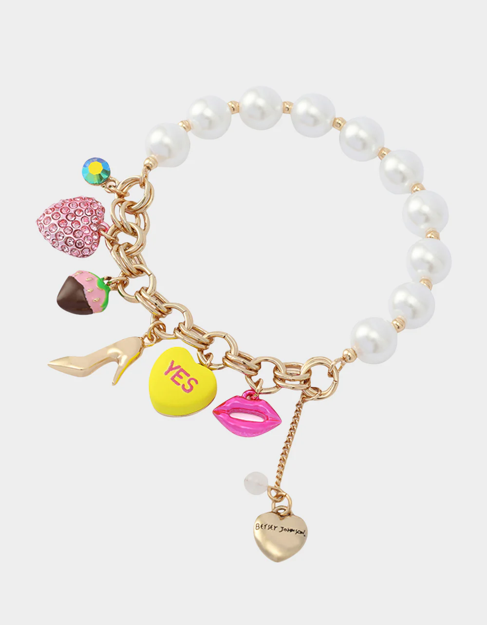 SWEETHEART CHARM STRETCH BRACELET PEARL - Image 2