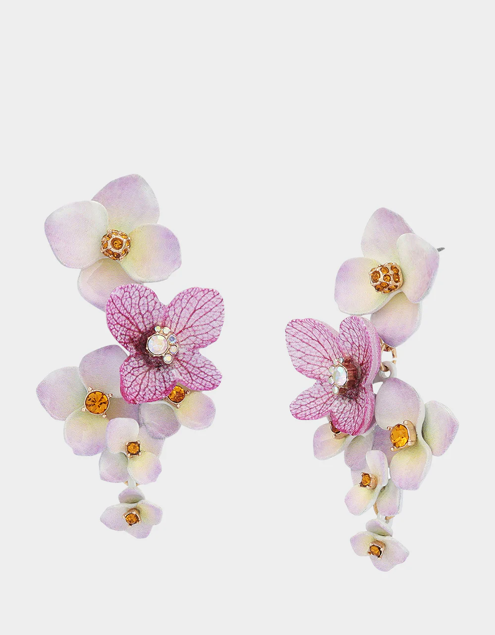 FLOWER BOUQUET EARRINGS PURPLE