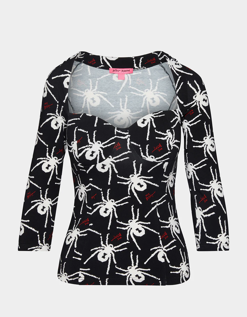 80TH BASH CORSET RAGLAN TOP BLACK/WHITE | RE:LUV - Image 3