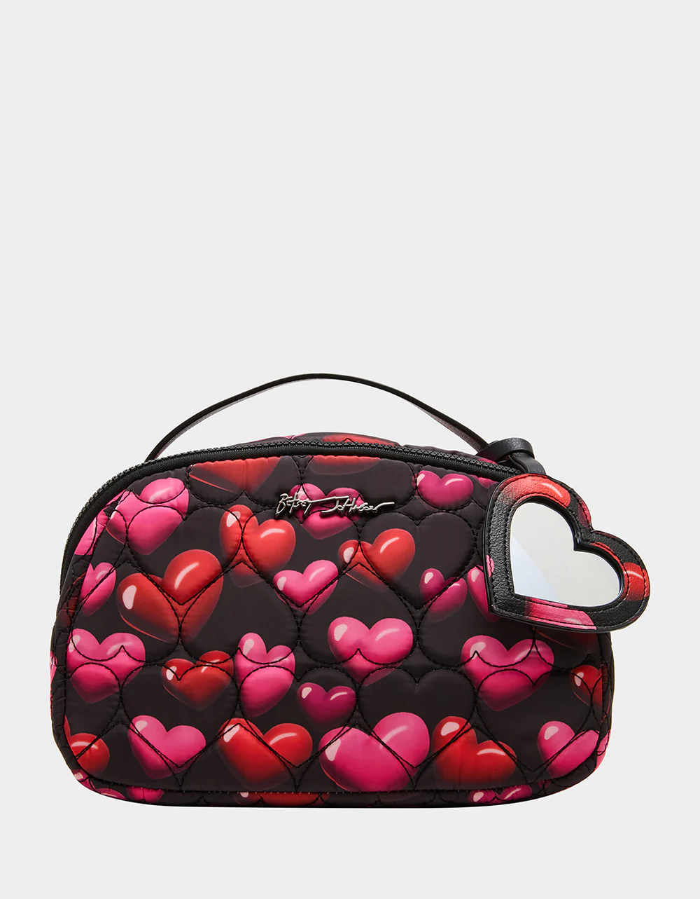 LOAF COSMETIC CASE WITH MIRROR BLACK/MULTI