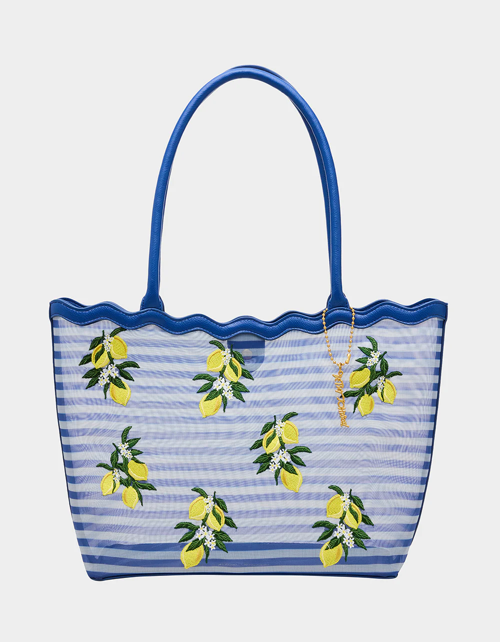 MESHIN AROUND TOTE BLUE/STRIPE