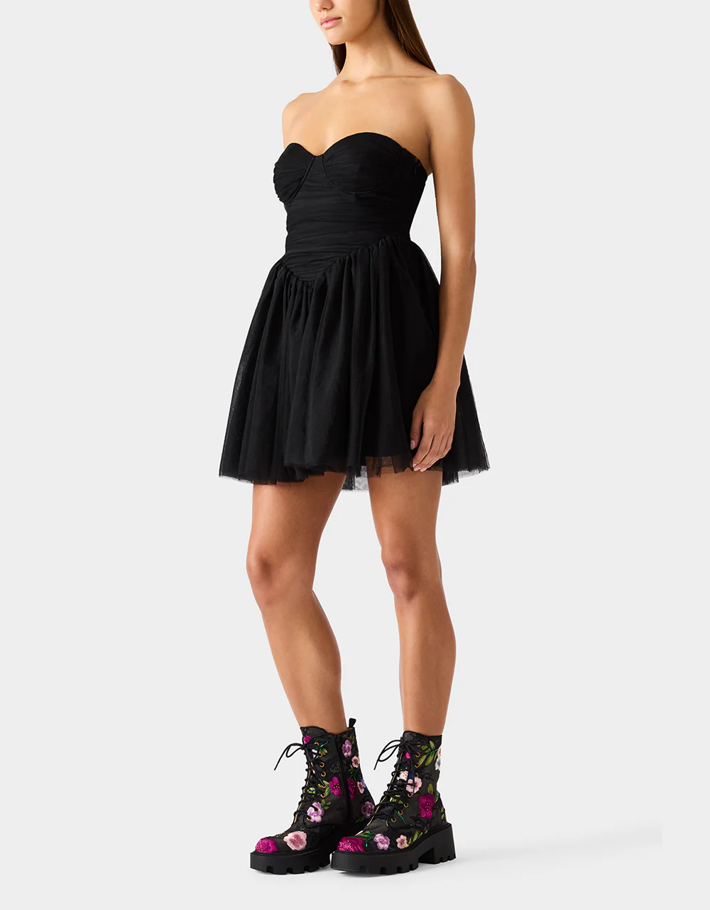 TULLE TWIRL DRESS BLACK - Image 2