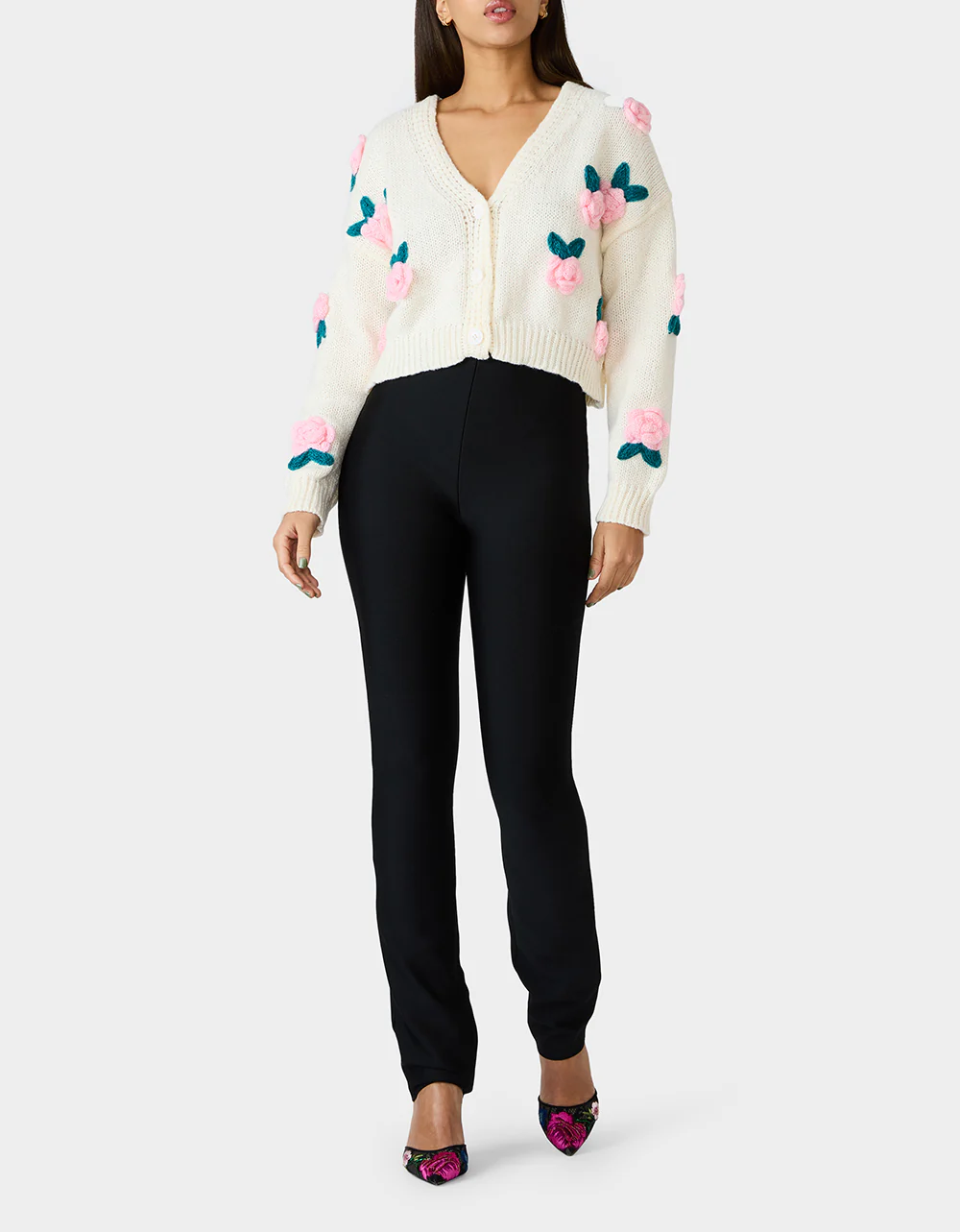 ROSETTE CARDIGAN CREAM - Image 4