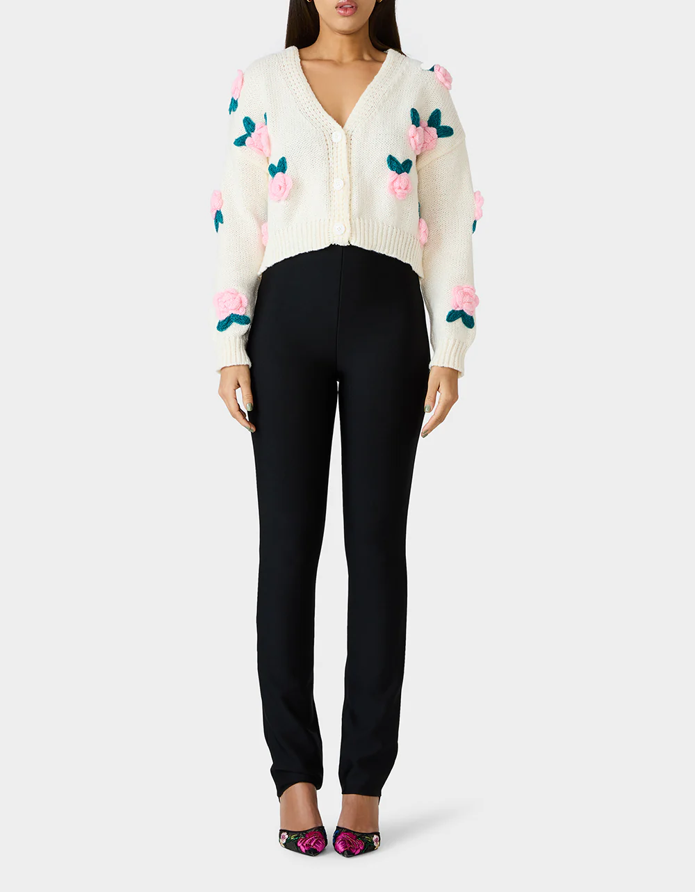ROSETTE CARDIGAN CREAM - Image 5