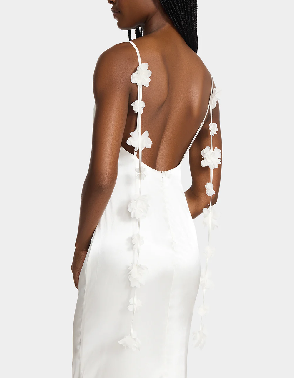 THREAD OF ROSES DRESS WHITE - Image 4