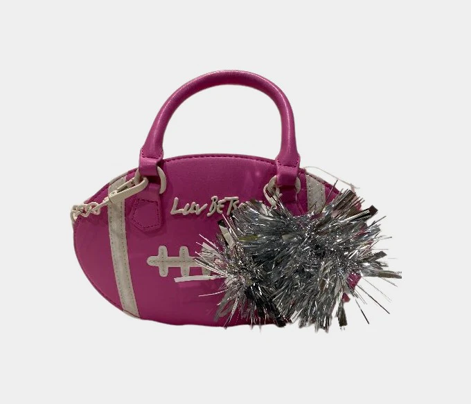 Kitsch Pink Football Crossbody Bag | RE:LUV