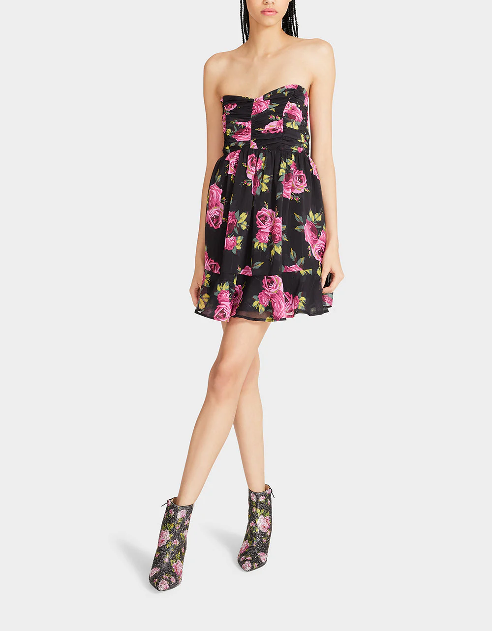 MARISSA MINI DRESS BLACK MULTI | RE:LUV - Image 4