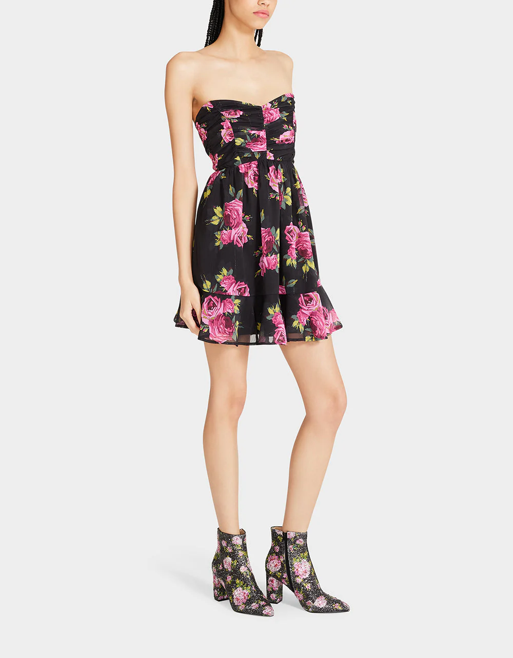 MARISSA MINI DRESS BLACK MULTI | RE:LUV - Image 5