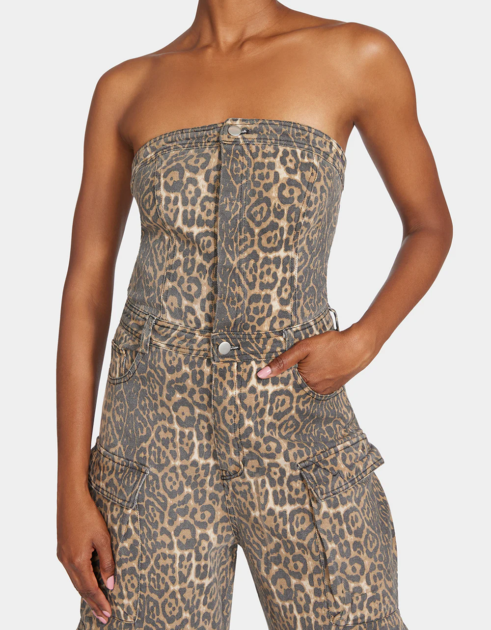 GINA CARGO JUMPSUIT LEOPARD - Image 2