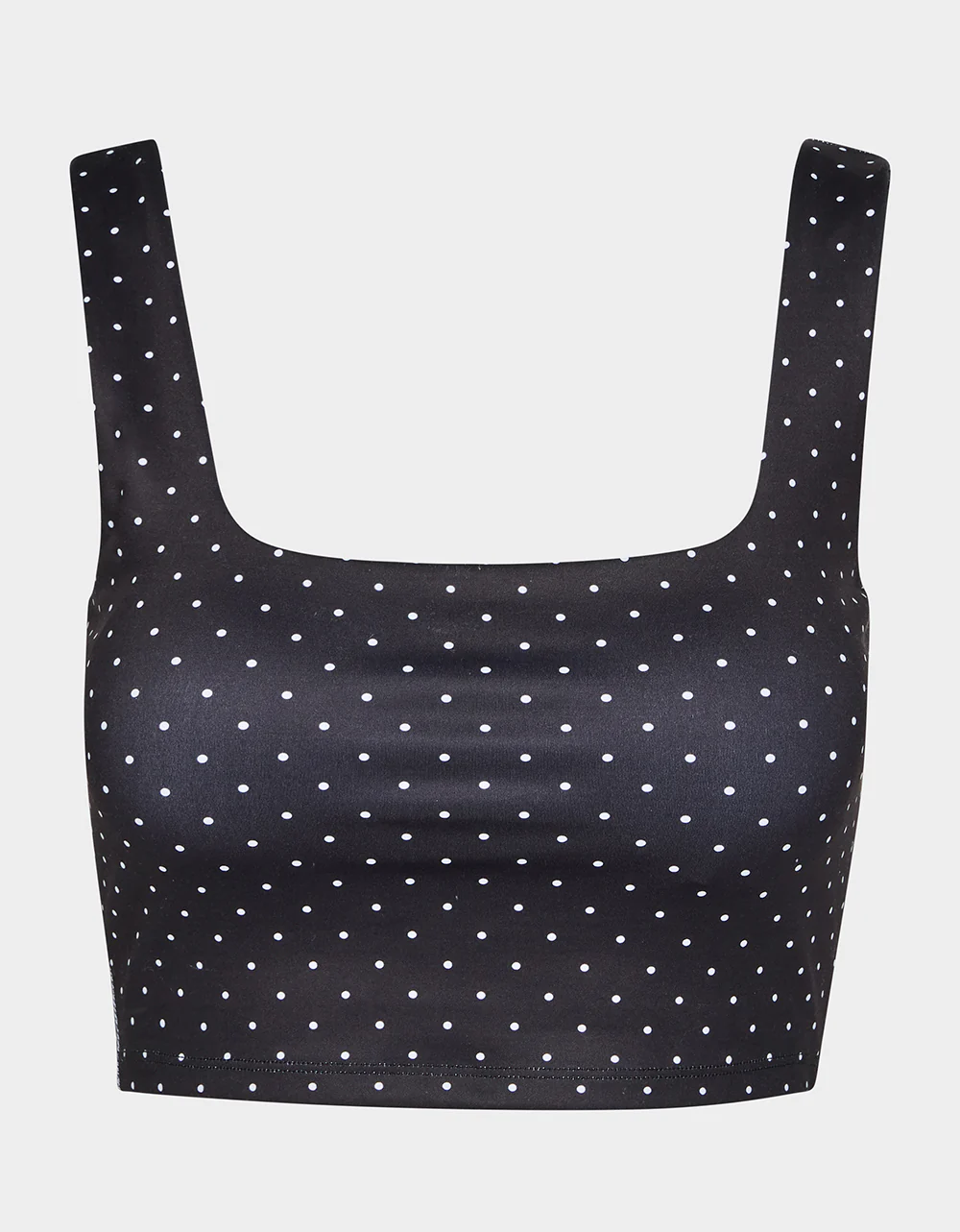 POLKA DOT PRINT CROP TOP TANK BLACK MULTI - Image 2